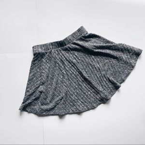 Forever 21 | Ribbed grey skater skirt